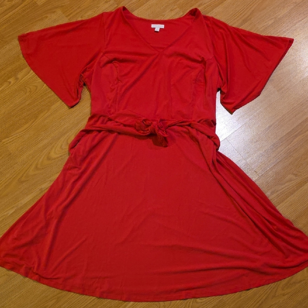 Charter Club Vibrant Red Mini Dress